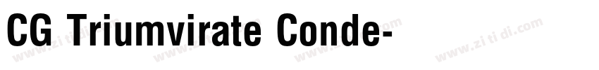 CG Triumvirate Conde字体转换